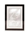 Lawrence Frames Silver Plated Metal With Black Enamel Picture Frame In Black