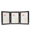 Lawrence Frames Hinged Triple Black Wood Picture Frame - Gallery Collection - 5" X 7" In Black