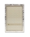 Lawrence Frames Silver Metal Picture Frame With Linen Pattern In Silver