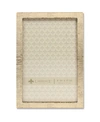 Lawrence Frames Gold Metal Picture Frame With Linen Pattern In Gold