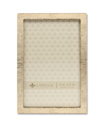 Lawrence Frames Gold Metal Picture Frame With Linen Pattern