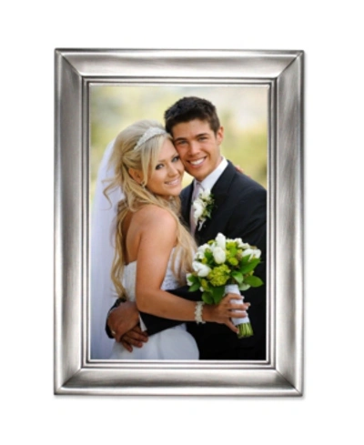 Lawrence Frames Brushed Pewter Metal Picture Frame In Silver