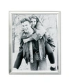 Lawrence Frames Brushed Silver Plated Metal Picture Frame In Silver