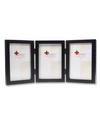Lawrence Frames Hinged Triple Black Wood Picture Frame - Gallery Collection - 5" X 7" In Black