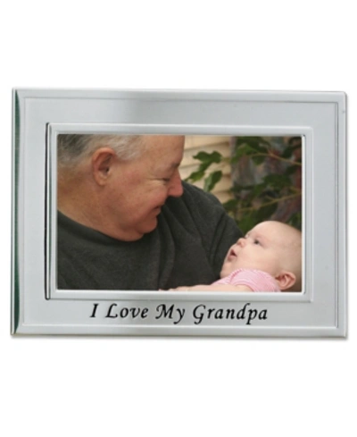 Lawrence Frames Brushed Metal I Love My Grandpa Picture Frame In Silver