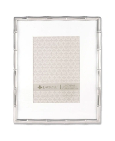 Lawrence Frames 710180 Silver Metal Bamboo 8x10 Matted For Picture Frame