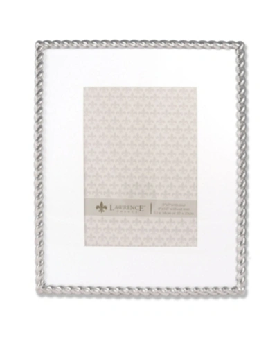 Lawrence Frames 710080 Silver Metal Rope 8x10 Matted For Picture Frame