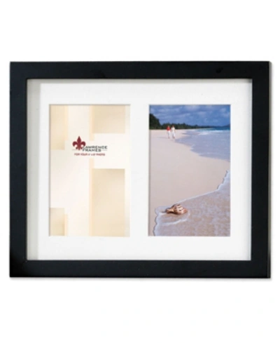 Lawrence Frames Black Wood Double Matted Picture Frame