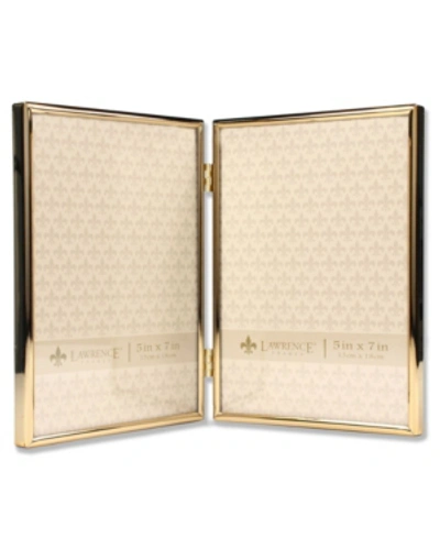 Lawrence Frames Hinged Double Simply Gold Metal Picture Frame