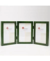 Lawrence Frames Hinged Triple Green Wood Picture Frame In Green