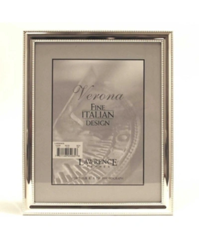 Lawrence Frames Metal Picture Frame Silver-plate With Delicate Beading