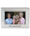 Lawrence Frames Brushed Metal Four Generations Picture Frame In Silver