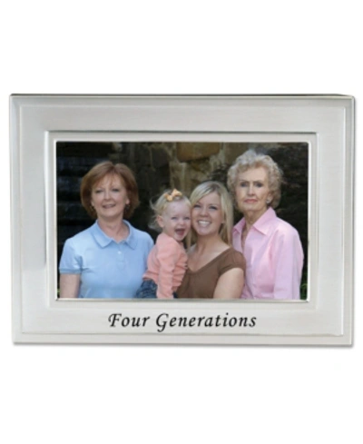 Lawrence Frames Brushed Metal Four Generations Picture Frame In Silver