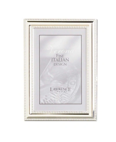 Lawrence Frames Metal Picture Frame Silver-plate With Delicate Beading