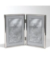 Lawrence Frames Hinged Double Simply Silver Metal Picture Frame In Silver