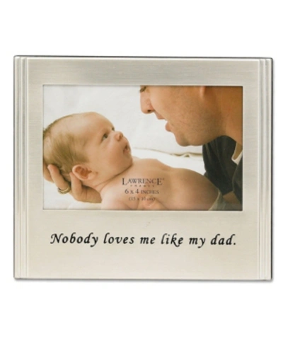 Lawrence Frames Brushed Metal Dad Picture Frame In Silver