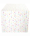 DESIGN IMPORTS MULTI POLKA DOTS PRINT TABLE RUNNER 14" X 108"