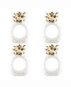 Design Imports Gold Pineapple Napkin Ring Set Of 4 In Gold