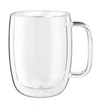 J.a. Henckels Zwilling  Sorrento Plus Latte Glass Mug, Set Of 2 In Clear