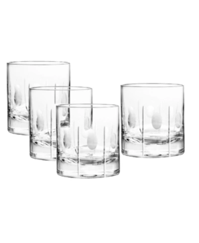 Qualia Glass Gulfstream Double Old Fashioned Glasses, Set Of 4