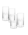 Qualia Glass Gulfstream Highball Glasses, Set Of 4