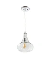 Jonathan Y Ferano 9" Adjustable Led Pendant In Chrome