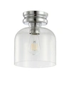 Jonathan Y Domenic 7.75" Led Flush Mount In Chrome