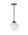 Jonathan Y Kurtz 9.5" Adjustable Drop Led Pendant In Oil Rubbed Bronze
