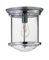 Jonathan Y Savannah 10.25" Led Flush Mount In Chrome