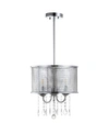Jonathan Y Avah 13" Adjustable Led Drop Pendant In Chrome