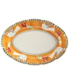 Vietri Campagna Oval Platter In Orange