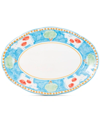 Vietri Campagna Oval Platter In Blue