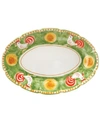 Vietri Campagna Oval Platter In Green