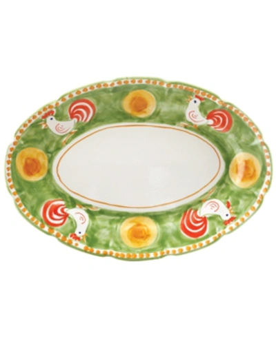 Vietri Campagna Oval Platter In Green