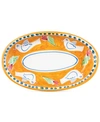 Vietri Campagna Small Oval Tray In Orange