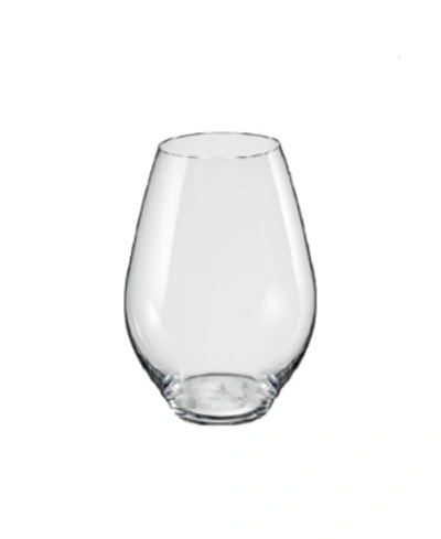Red Vanilla Saloma Stemless White Wine Glass 14.75 Oz, Set Of 6 In Clear