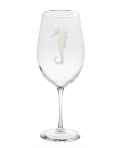 Rolf Glass Seahorse All Purpose Wine Glass 18oz - Set Of 4 Glasses In No Color