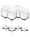 Rolf Glass Dragonfly Balloon Wine 18oz - Set Of 4 Glasses