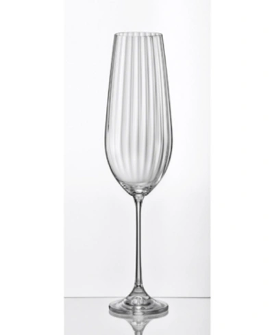 Red Vanilla Viola Optic Red Wine Glass 18.5 Oz, Set Of 6 In Clear