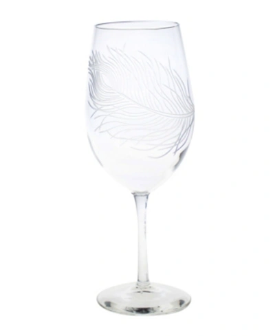 Rolf Glass Peacock All Purpose Wine Glass 18oz - Set Of 4 Glasses In No Color