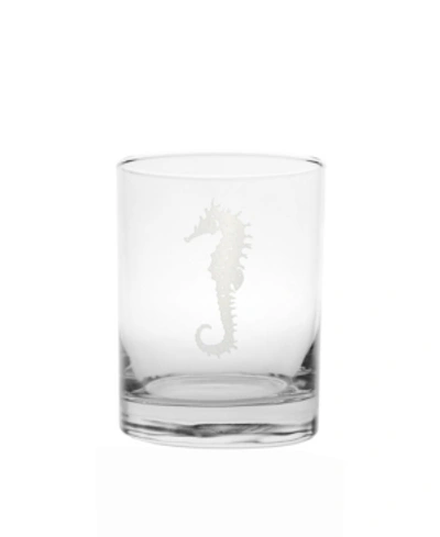 Rolf Glass Seahorse Double Old Fashioned 14oz - Set Of 4 Glasses In No Color
