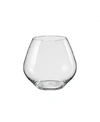 RED VANILLA AMOROSO STEMLESS WINE GLASS 14.75 OZ SET OF 2