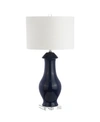 Jonathan Y Liberty Ceramic Or Crystal Led Table Lamp In Blue