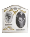 LAWRENCE FRAMES SATIN SILVER AND BRASS PLATED 2 OPENING PICTURE FRAME