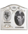 Lawrence Frames Satin Silver And Brass Plated 2 Opening Picture Frame - 25 Th Anniversary Design In Silver