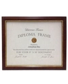 LAWRENCE FRAMES 185111 WALNUT AND GOLD DOCUMENT PICTURE FRAME