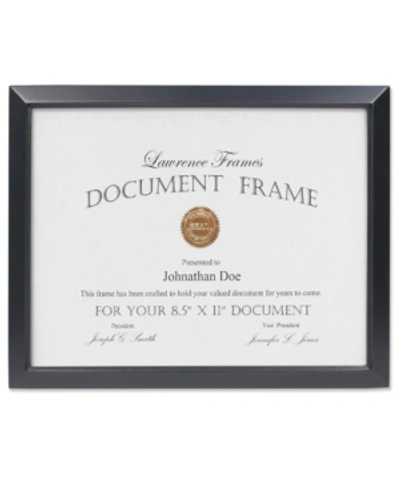 Lawrence Frames Black Wood Certificate Picture Frame
