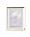 LAWRENCE FRAMES METAL PICTURE FRAME SILVER-PLATE WITH DELICATE BEADING