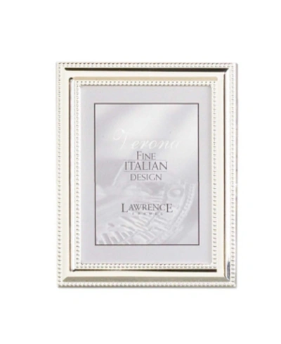 Lawrence Frames Metal Picture Frame Silver-plate With Delicate Beading