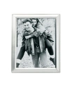 Lawrence Frames Brushed Silver Plated Metal Picture Frame In Silver